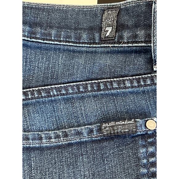 7 For All Mankind Austyn Straight Crop Jeans Women Size 36 Mid-Rise 28.5"Inseam - Picture 6 of 11